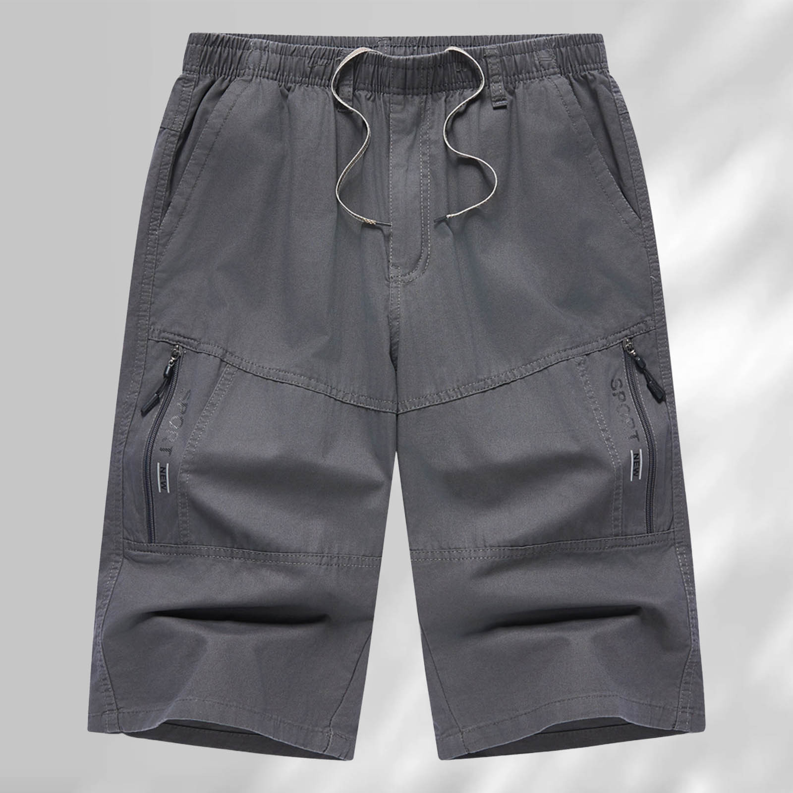 thumbnail image 2 of Pantalones cortos informales de 7 pulgadas para hombre - Pierna recta - Ligeros - Transpirables - Verano, 2 of 4